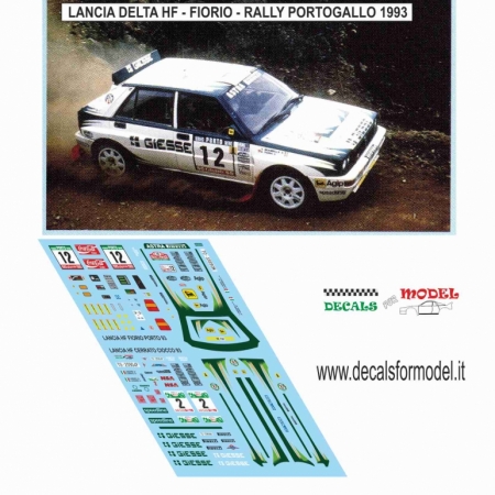 DECAL LANCIA DELTA HF - FIORIO - RALLY PORTOGALLO 1993