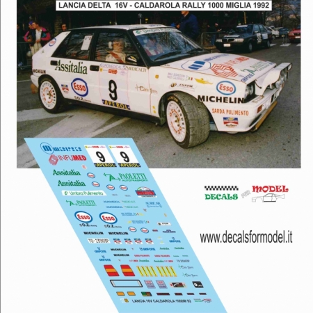 LANCIA DELTA 16V - CALDAROLA - RALLY 1000 MIGLIA 1992