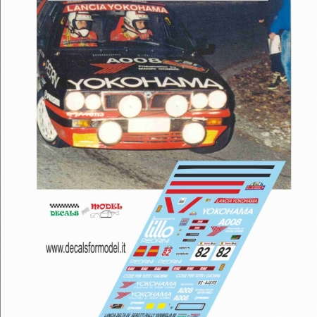 DECAL LANCIA DELTA 8V - SEROTTI - RALLY 1000 MIGLIA 1988