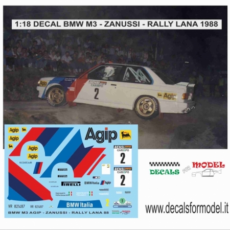 1:18 BMW M3 ZANUSSI RALLY LANA 1988 - BAXE:  IXO - ALTAYA 