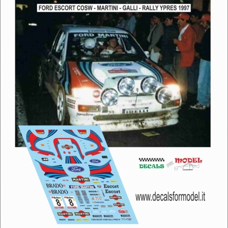 DECAL FORD ESCORT COSW. - GALLI - RALLY YPRES 1997