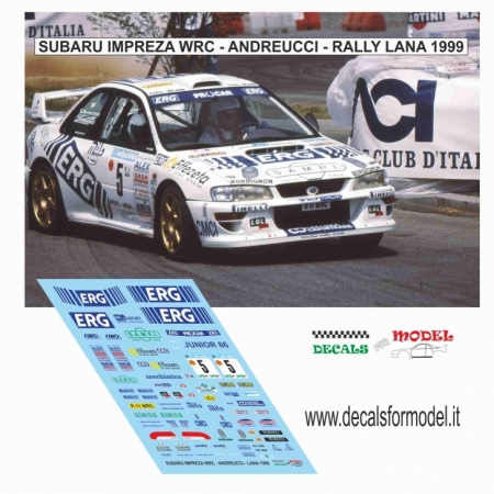 DECAL SUBARU IMP WRC - ANDREUCCI - RALLY LANA 1999