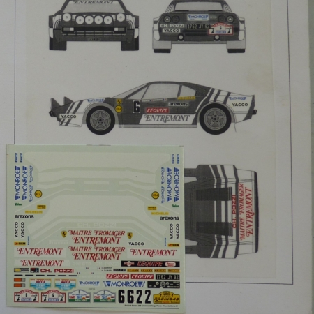 RK149 FERRARI 308 GR. 4 - ENTREMONT - ANDRUET - TARGA FLORIO 1980 - TOUR DE CORSE 1981