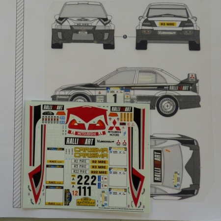 RK213 MITSUBISHI LANCER EVO 5 - UFFICIALE - DEBUTTO - RALLY ARGENTINA 1998 - WINNER