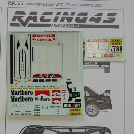 RK336 MITSUBISHI LANCER WRC - MAKINEN - RALLY SANREMO 2001