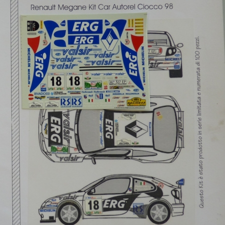 S32 RENAULT MEGANE MAXI - PEDERSOLI - RALLY CIOCCO 1998