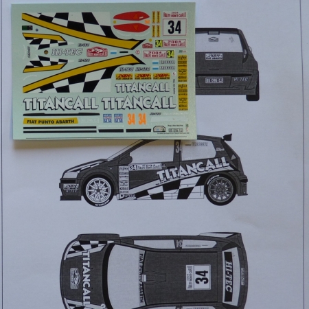 S212 FIAT PUNTO KIT CAR -BROCCOLI - RALLY MONTECARLO 2004
