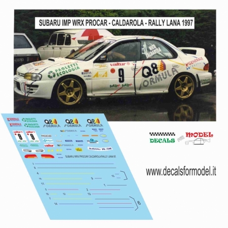 DECAL SUBARU IMP WRX - CARLDAROLA - RALLY LANA 1997