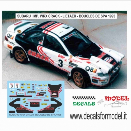 DECAL SUBARU IMP WRX - LIETAER - BOUCLES DE SPA 1995