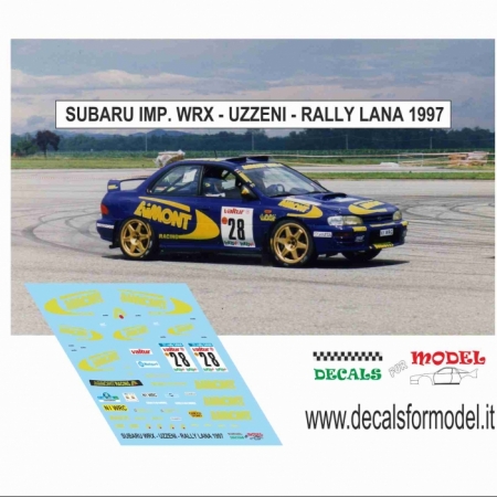 DECAL SUBARU IMP WRX - UZZENI - RALLY LANA 1997