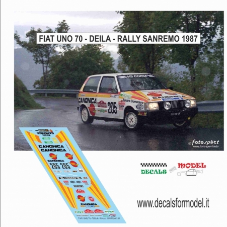 FIAT UNO TROFEO - DEILA - RALLY SANREMO 1987