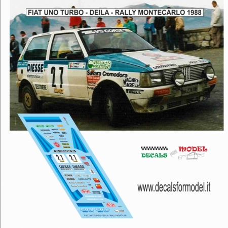 FIAT UNO TURBO - DEILA - RALLY MONTECARLO 1988