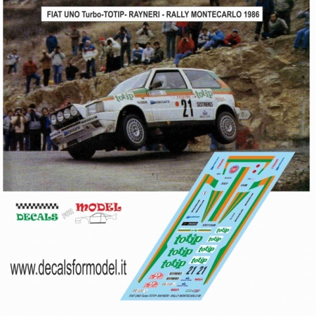 FIAT UNO TURBO - RAYNERI - RALLY MONTECARLO 1986