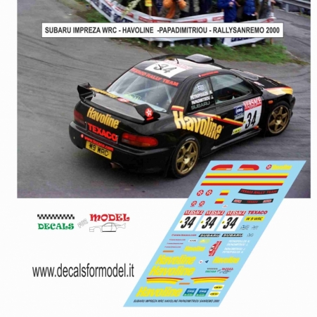 SUBARU IMPREZA WRC - PAPADIMITRIOU - RALLY SANREMO 2000