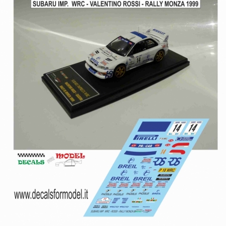 SUBARU IMPREZA WRC - VALENTINO ROSSI - RALLY DI MONZA 1999