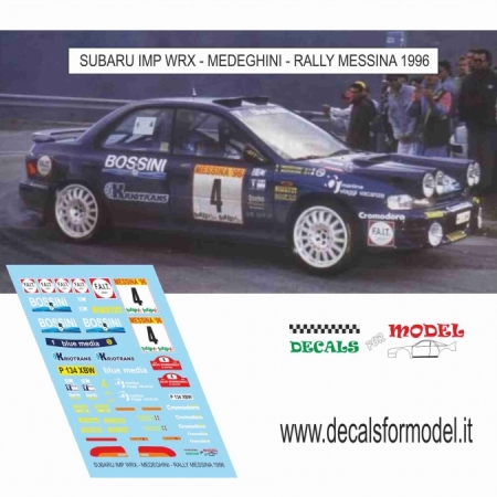 SUBARU IMPREZA WRX - MEDEGHINI - RALLY MESSINA 1996