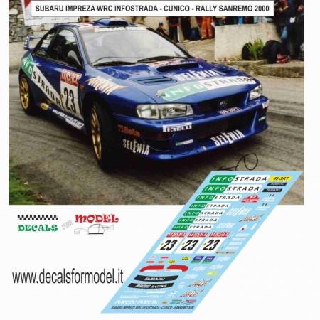 SUBARU IMPREZA WRC - CUNICO - RALLY SANREMO 2000