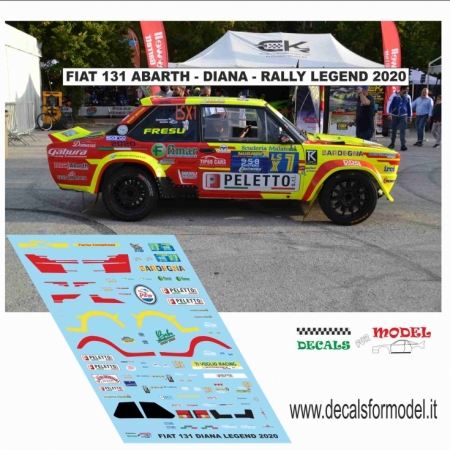 DECAL FIAT 131 ABARTH - DIANA - RALLY LEGEND 2020