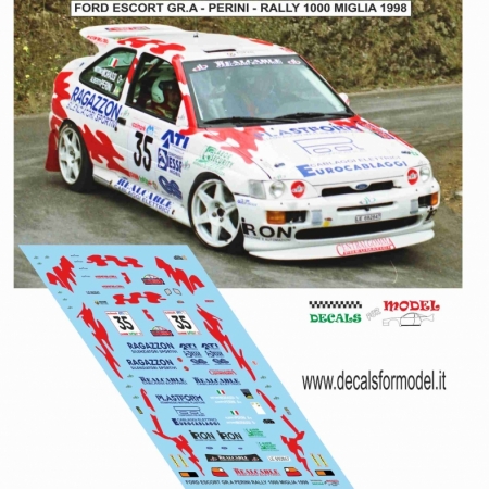 DECAL FORD ESCORT COSW - PERINI - RALLY 1000 MIGLIA 1993