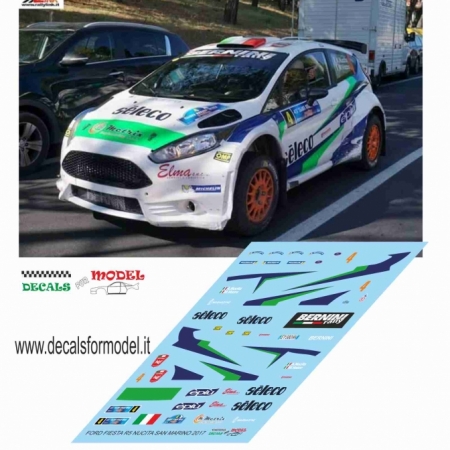 DECAL FORD FIESTA R5 - NUCITA - RALLY SAN MARINO 2017