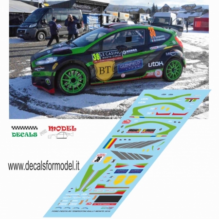 DECAL FORD FIESTA R5 - TEMPESTINI - RALLY MONTECARLO 2016