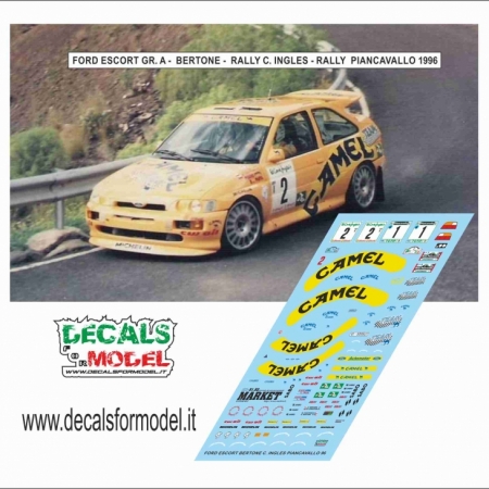 DECAL FORD ESCORT COSW - BERTONE - RALLY CORTE INGLES - RALLY PIANCAVALLO 1996