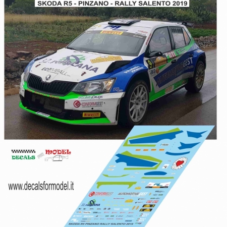 DECAL SKODA FABIA R5 - PINZANO - RALLY SALENTO 2019