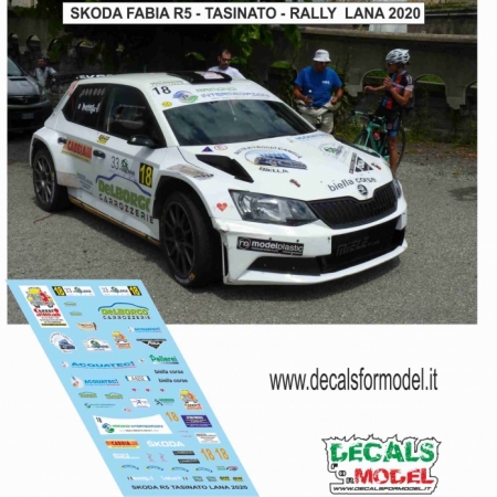 DECAL SKODA FABIA R5 - TASINATO - RALLY LANA 2020