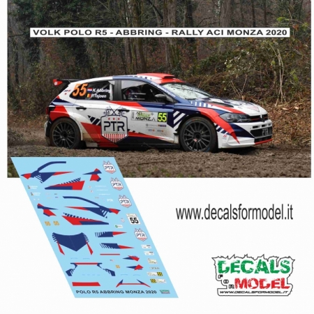 DECAL VOLKSWAGEN POLO R5 - ABBRING - RALLY ACI MONZA 2020