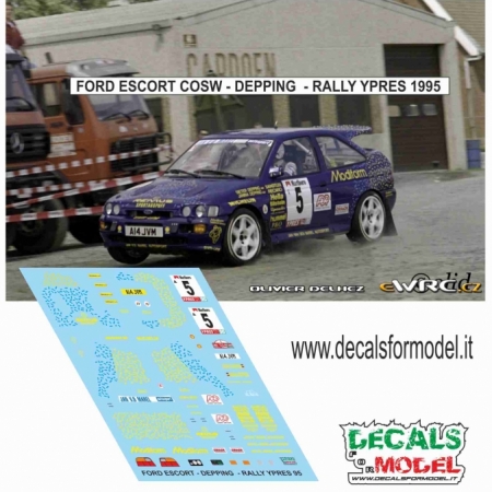 DECAL FORD ESCORT COSW - DEPPING - RALLY YPRES 1995