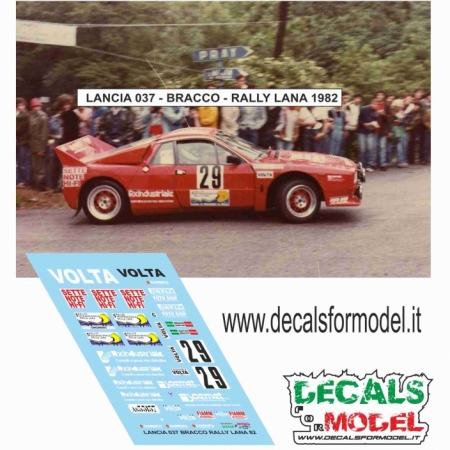 DECAL LANCIA 037 - BRACCO - RALLY LANA 1982