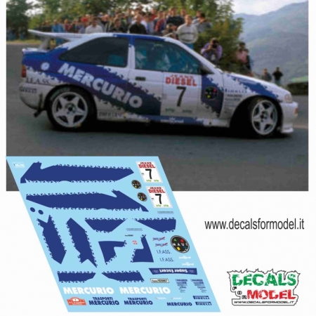 DECAL 1:18 FORD ESCORT COSW - CUNICO - RALLY SANREMO 1993