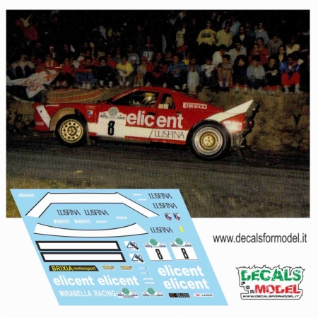 DECAL 1:18 LANCIA 037 - BOSSINI - RALLY LANA 1986