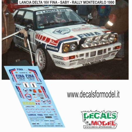 DECAL LANCIA DELTA 16V SABY - RALLY MONTECARLO 1990