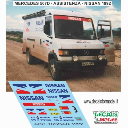 DECAL MERCEDES 507D - VAN SERVICE UFF. NISSAN 1992