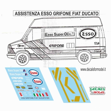 DECAL ASSISTENZA ESSO GRIFONE FIAT DUCATO