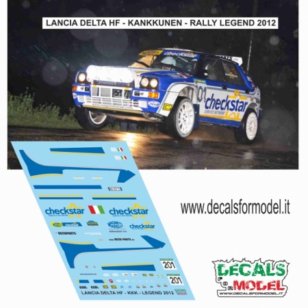 DECAL LANCIA DELTA HF - KANKKUNEN - RALLY LEGEND 2012