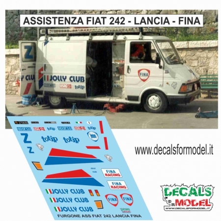 DECAL FIAT 242 ASSISTENZA FINA LANCIA