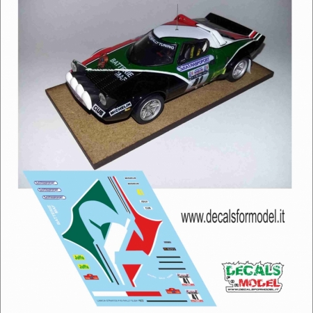 DECAL 1:24 LANCIA STRATOS - FIGI - RALLY ELBA 1978