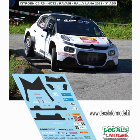 DECAL CITROEN C3 R5 - HOTZ - RALLY LANA 2021