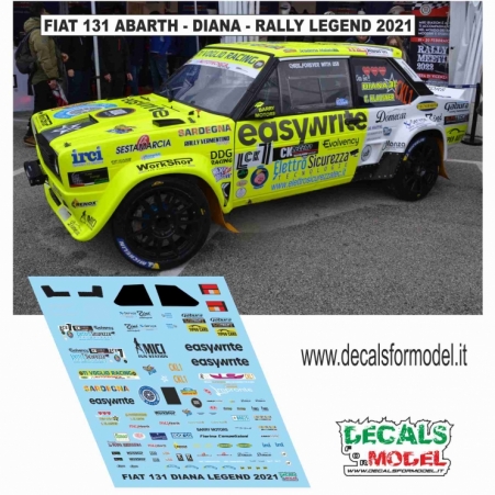 DECAL FIAT 131 ABARTH - DIANA - RALLY LEGEND 2021