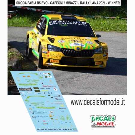 1:24 SKODA FABIA R5 EVO - CAFFONI - RALLY LANA 2021