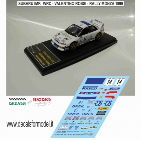 1:24 SUBARU IMPREZA WRC - VALENTINO ROSSI - RALLY MONZA 1999