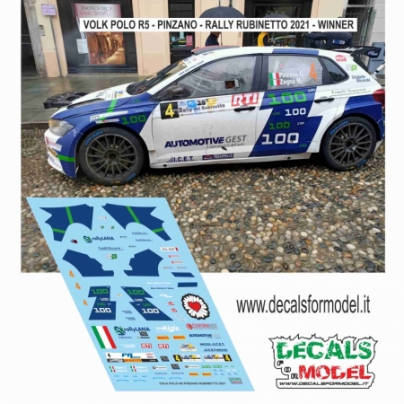 1:24 VOLK POLO R5 - PINZANO - RALLY RUBINETTO 2021