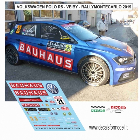 1:24 VOLK POLO R5 - VEIBY - RALLY MONTECARLO 2019