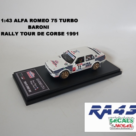 1:43 ALFA ROMEO 75 TURBO - BARONI - TOUR DE CORSE 1991