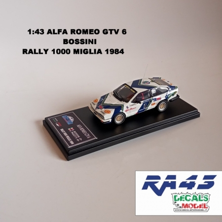 1:43 ALFA ROMEO GTV 6 - BOSSINI - RALLY 1000 MIGLIA 1984