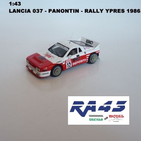 1:43 LANCIA 037 - PANONTIN - RALLY YPRES 1986