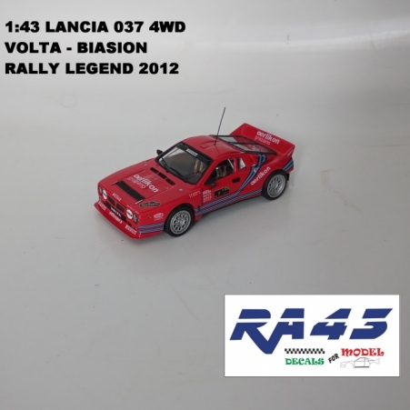 1:43 LANCIA 037 4WD - VOLTA - BIASION - RALLY LEGEND 2012