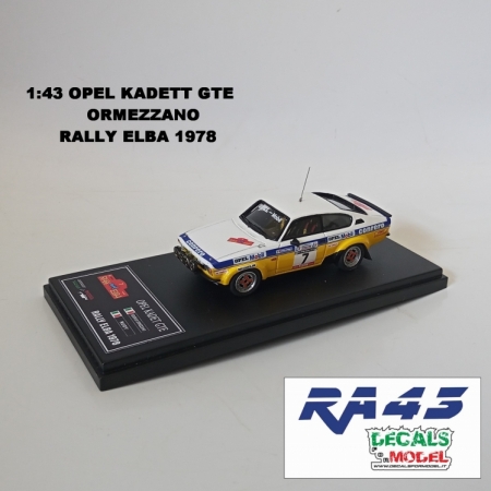 1:43 OPEL KADETT GTE - ORMEZZANO - RALLY ELBA 1978